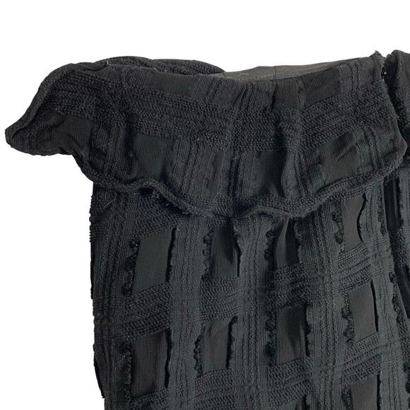 Rachel Comey Black Ruffled Side Slit Skirt Size 4 - Picture 4 of 10